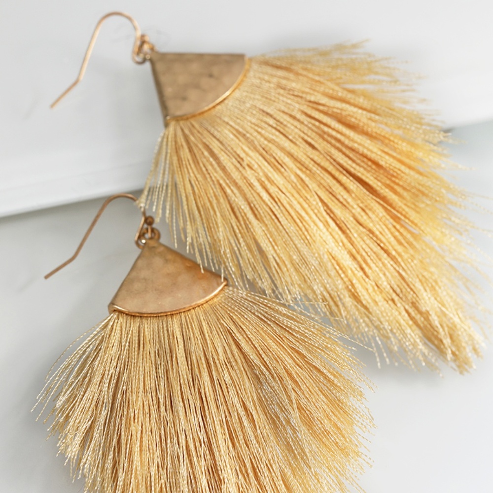 Tassel Earrings Sand